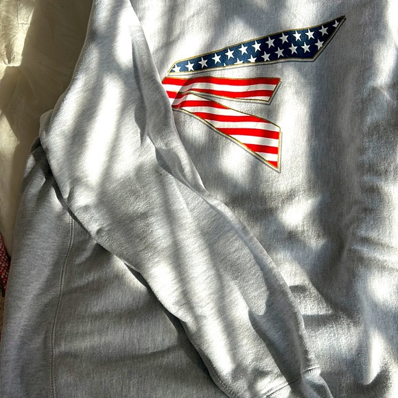 Easton red, white, and blue design with grey base crewneck - Picture 3 of 4